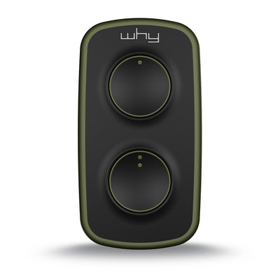 WHY EVO NOA MINI Deep Green Radiocomando Multifrequenza da 280 a 868 MHz Apricancello Rolling Code Codice Fisso Autoapprendente 4 in 1 Telecomando Garage Cancello Programmabile Ergonomico Lungo Raggio