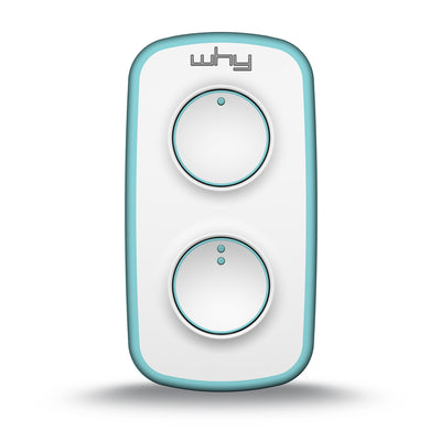 WHY EVO NOA MINI Pure Emerald Radiocomando Multifrequenza da 280 a 868 MHz Apricancello Rolling Code Codice Fisso Autoapprendente 4 in 1 Telecomando Garage Cancello Programmabile a Lungo Raggio