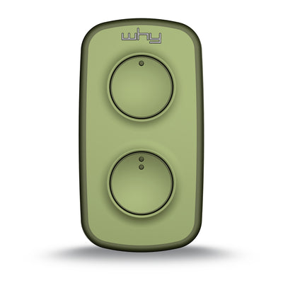 WHY EVO NOA MINI Olive Green Radiocomando Multifrequenza da 280 a 868 MHz Apricancello Rolling Code Codice Fisso Autoapprendente 4 in 1 Telecomando Garage Cancello Programmabile Lungo Raggio