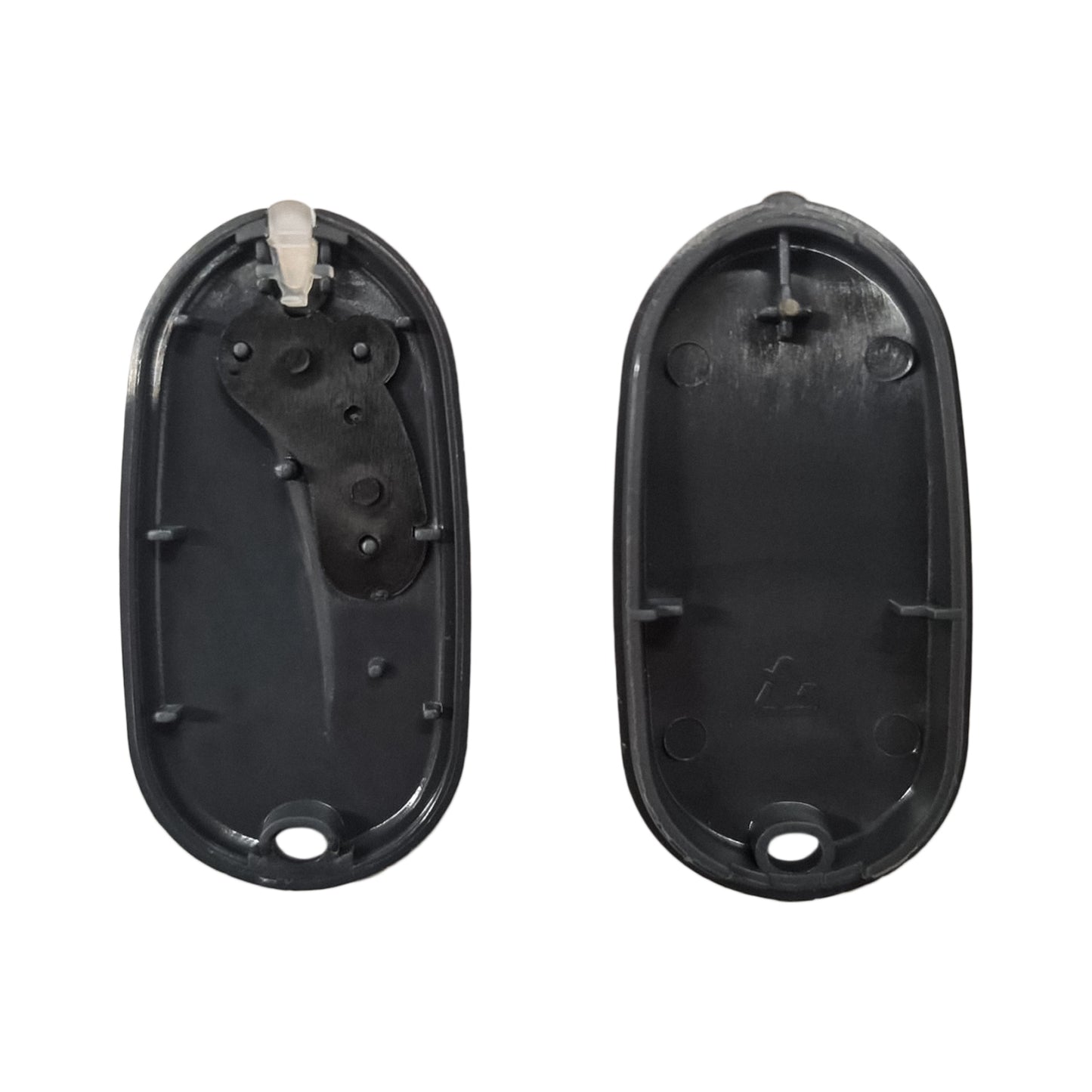 Cover di ricambio per telecomando apricancello Be Happy RS2, inclusi 2 pulsanti rossi e indicatore trasparente, guscio colore grigio