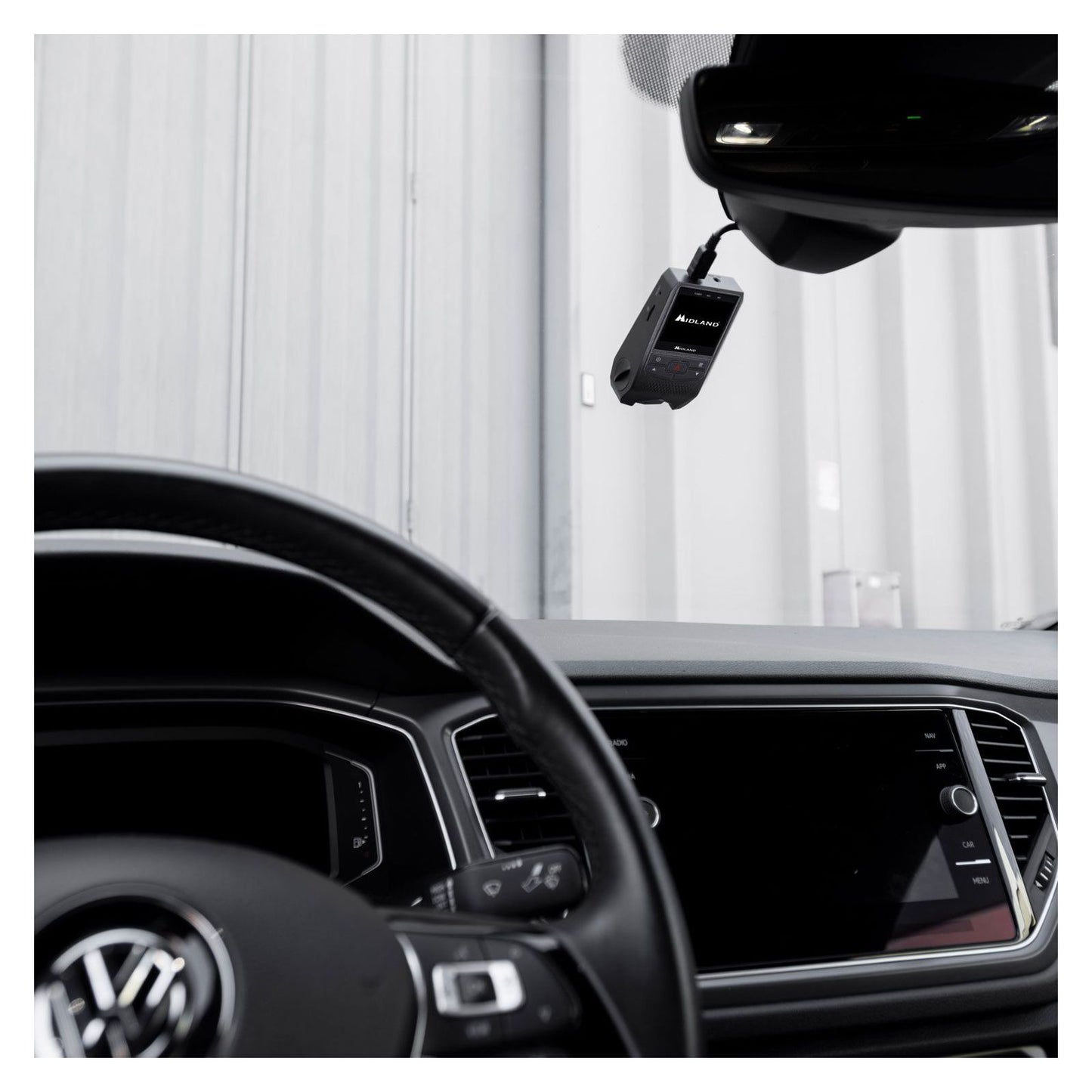 Midland Street guardian easy con schermo integrato da 2", videocamera da auto 1080p 30fps, dashcam Full HD con lente grandangolo 120°, slot microSD
