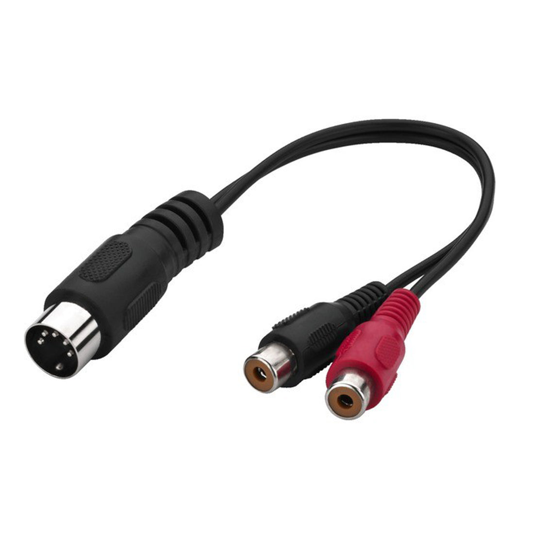 Monacor Cavo adattatore stereo audio videoDIN maschio 5 poli a 2 x RCA femmina ACA-15/3
