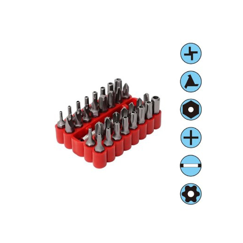 PRO'SKIT Screwdriver Set 33 screwdriver inserts with 6 different types of tips tool adapter kit
