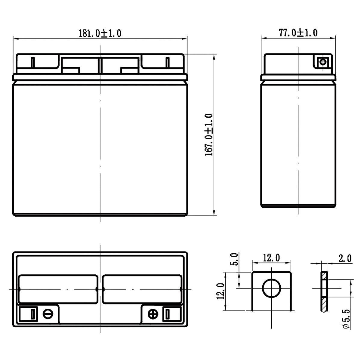 SKB SK12-18 lead acid battery, SK series 12V 18AH rechargeable battery, AGM flat plate technology regulated with valve