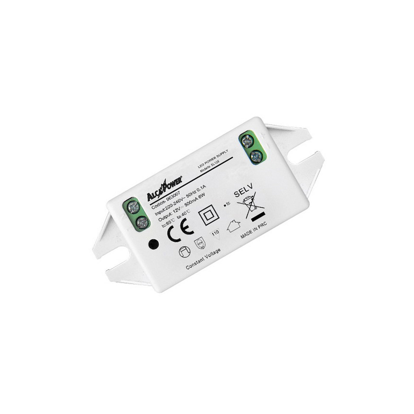 Alcapower Alimentatore Switching IP20, alimentatore 12V, 6W 0.5A, alimentatore per Illuminotecnica