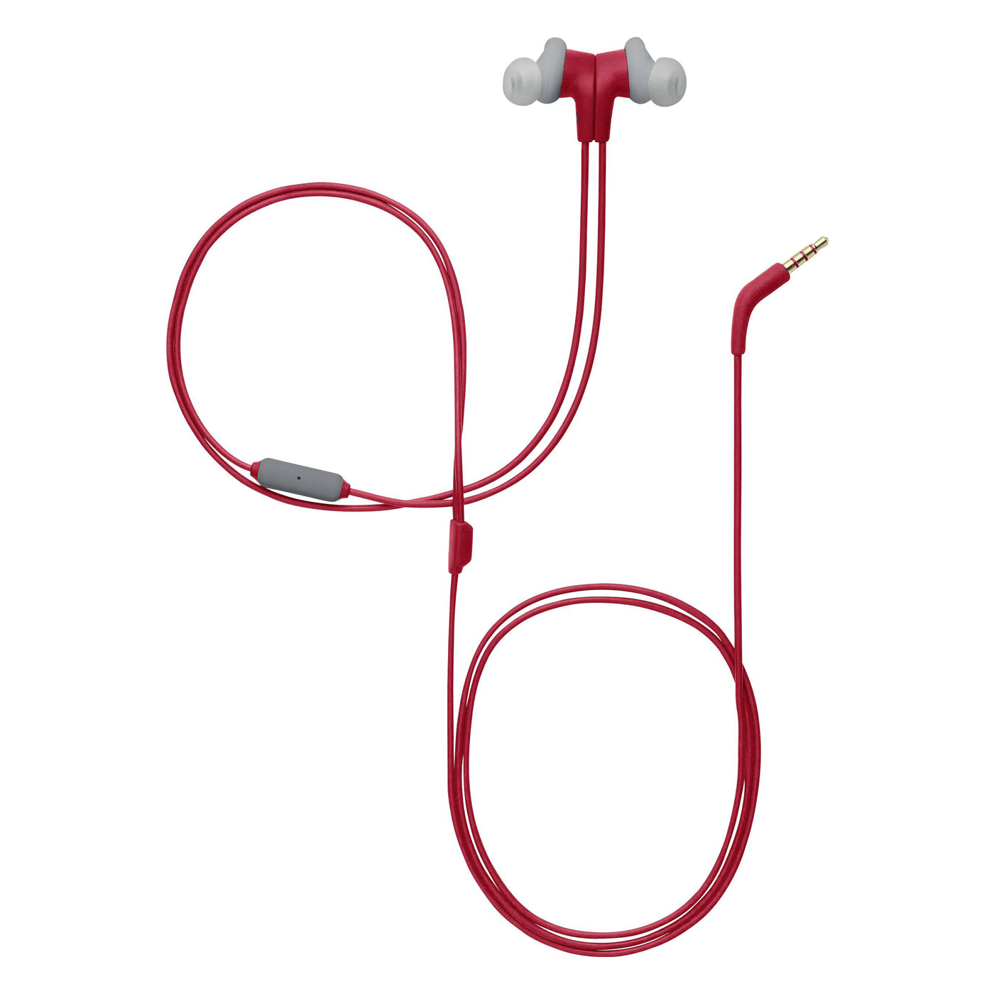 JBL Endurance Run cuffie intra-auricolari sportivi impermeabile, auricolari con filo rosso