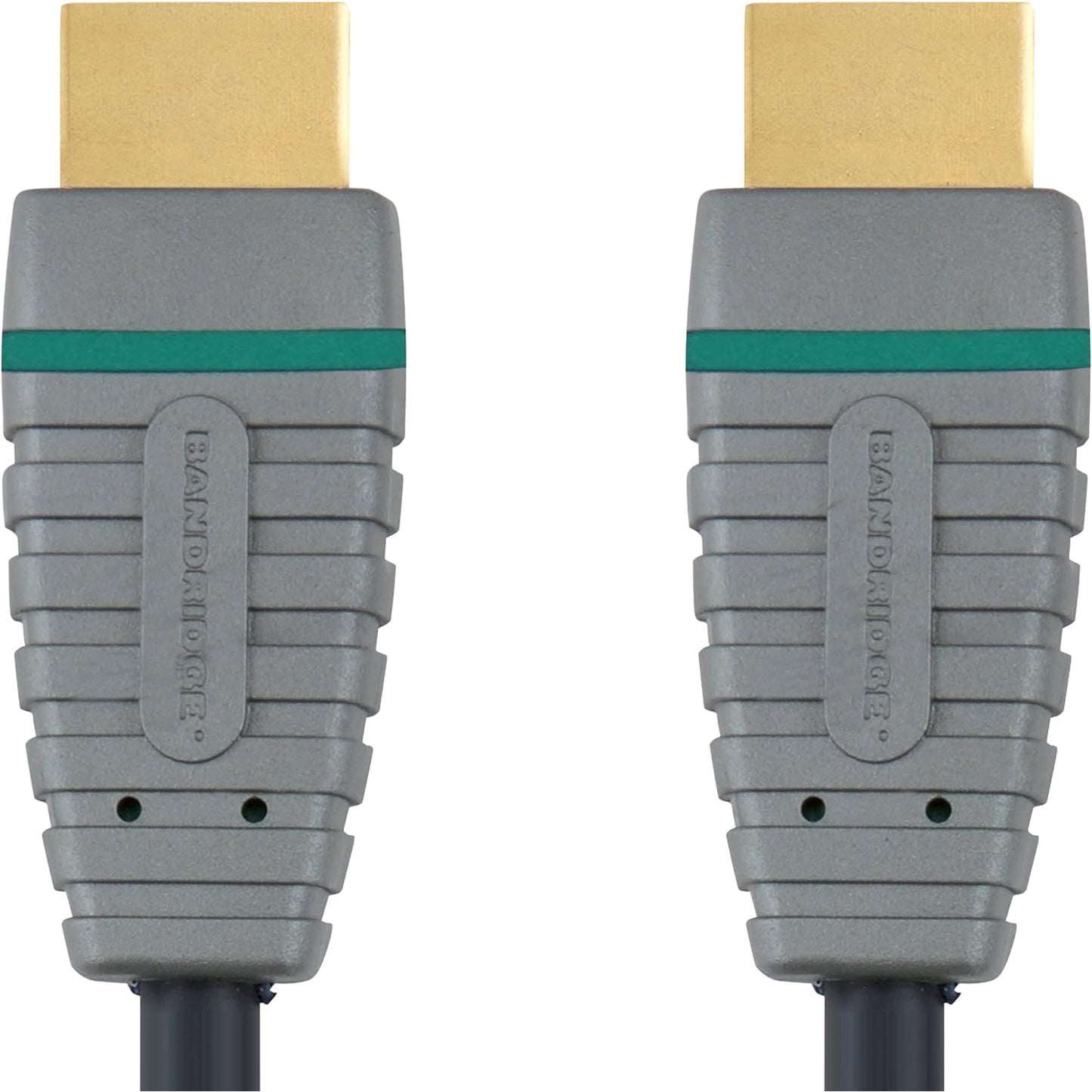 Bandridge Cavo HDMI alta velocità con Ethernet, contatti placcati in oro, Cavo HDMI High Speed with Ethernet, 2 m