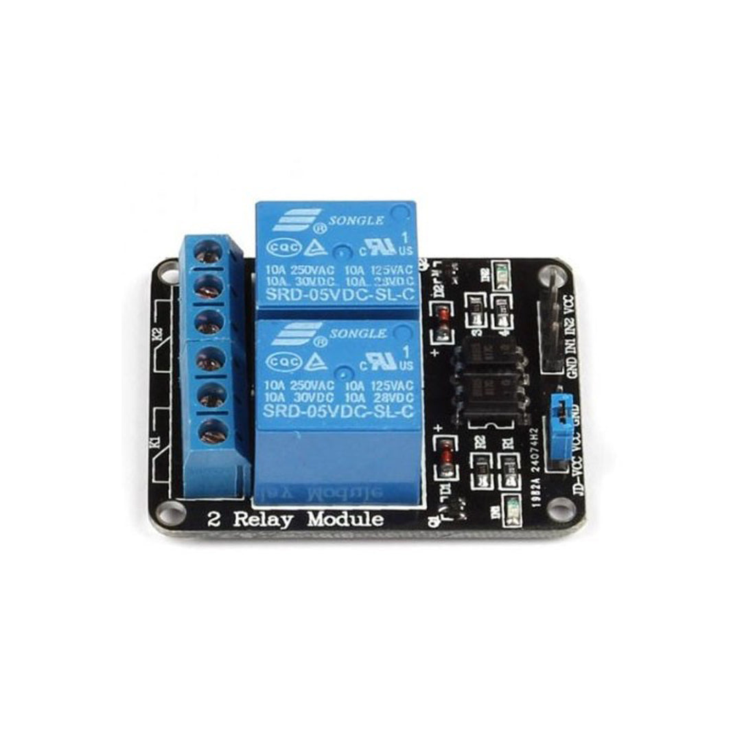Scheda Elettronica 5V Relay Module 2 relè MODULO 24