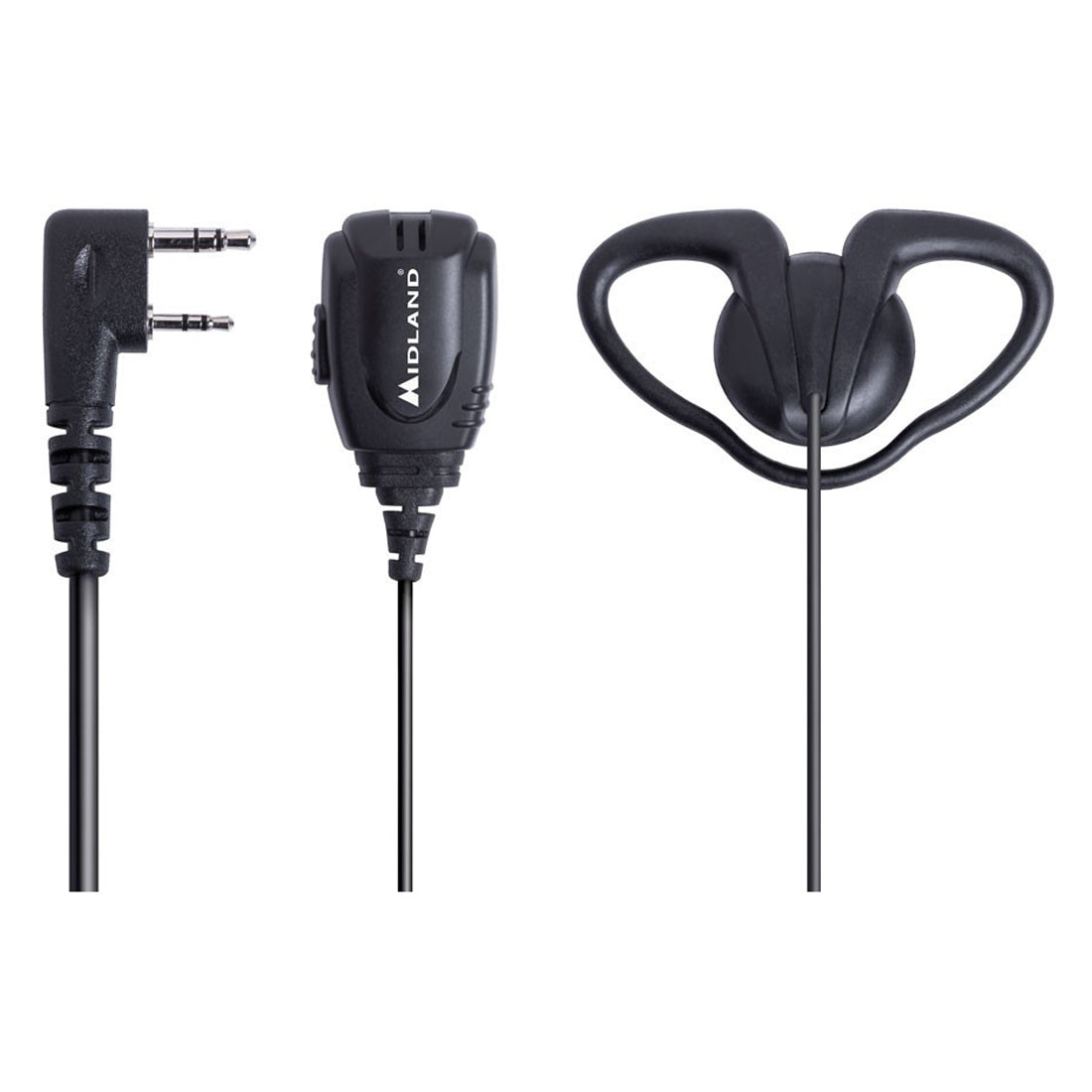 Midland BA24 - Kenwood 2 Pin Earphone Microphone - C1296