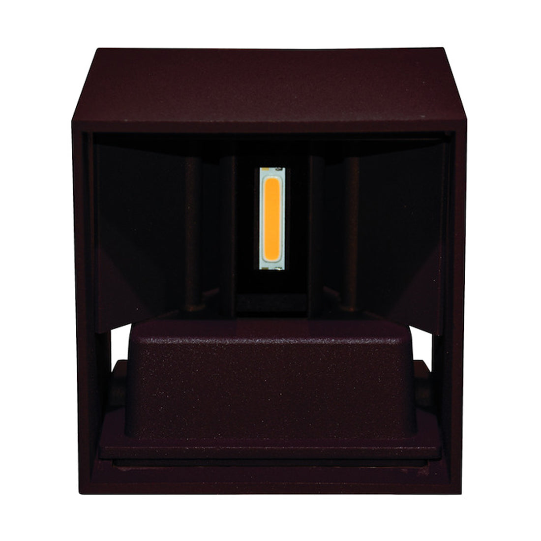 Life Square LED wall light, IP54 wall light, wall lamp, led wall lamp, 7W, 4000K light, 600lm, Corten steel, 10 cm