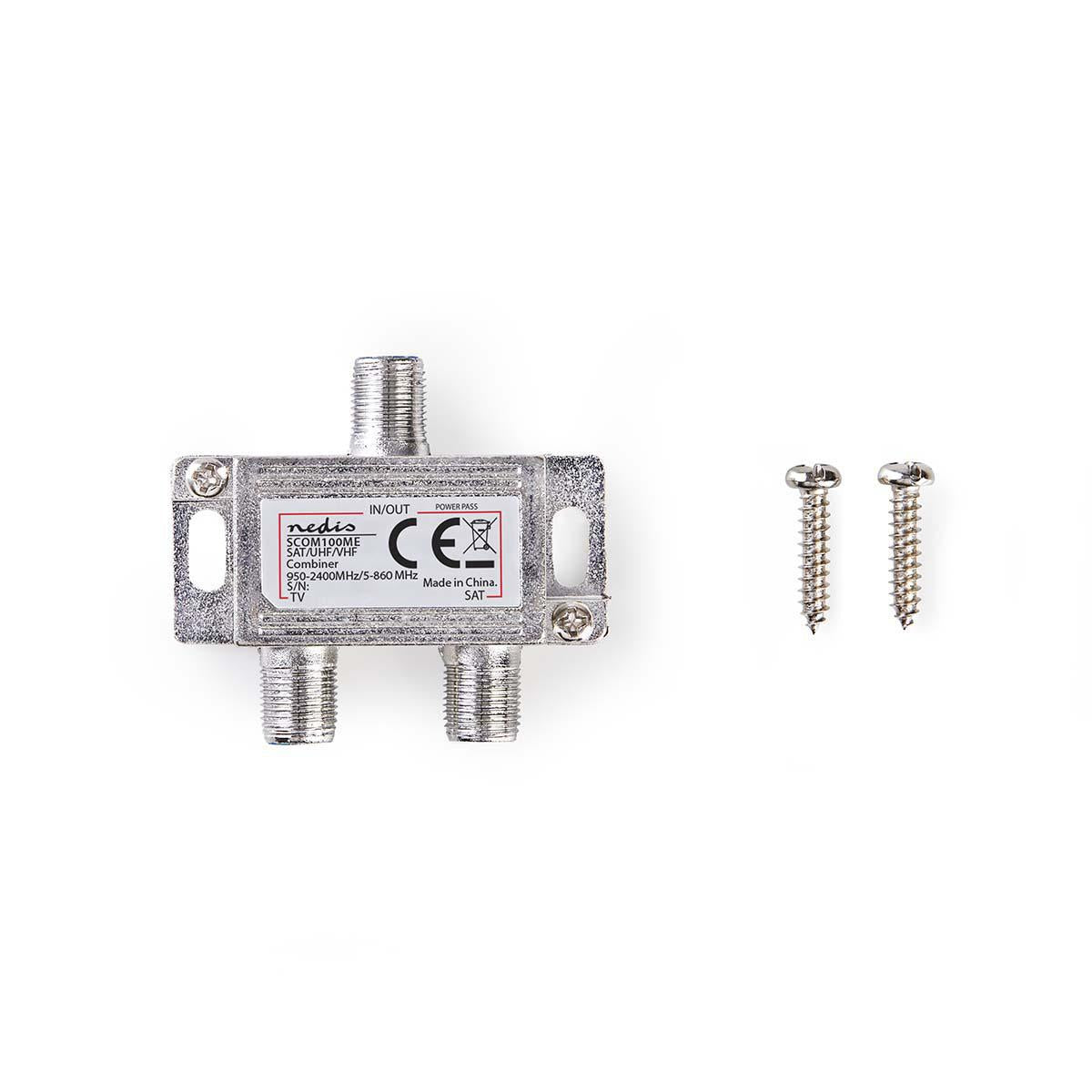 Nedis Miscelatore e demiscelatore, combinatore satellitare, combina un segnale satellitare con un segnale TV via cavo