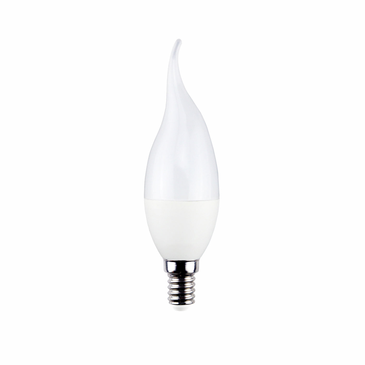 Alcapower lampadina LED fiamma, a luce naturale 4000, 6W con attacco E14 e accensione istantanea