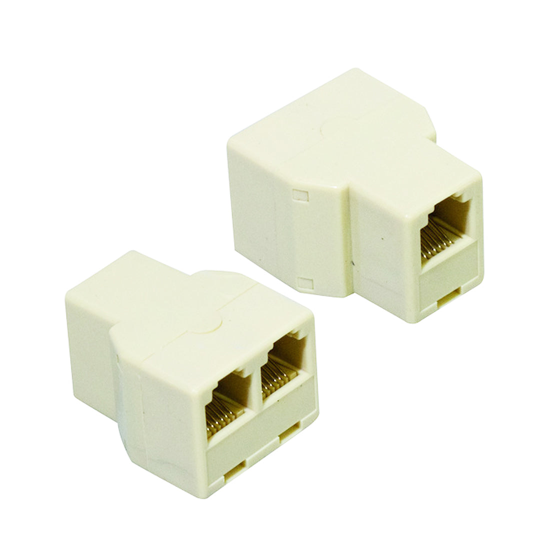 Life Adattatore modulare 3 prese Pin to Pin per rete telefonica, adattatore rete telefonica, 2 pezzi