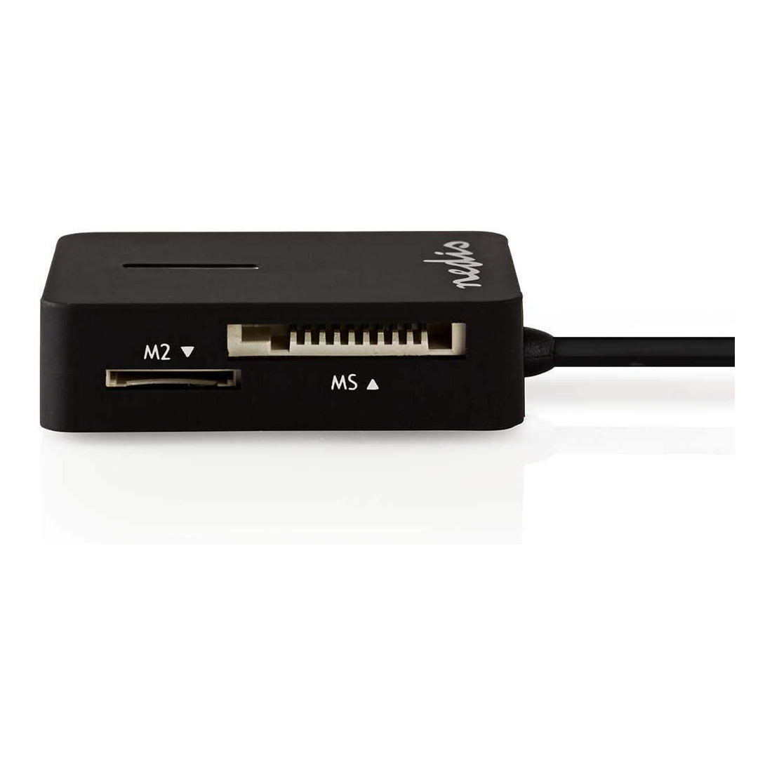 Lecteur de carte mémoire USB 2.0 de voyage tout-en-un Nedis, lecteur multi-cartes plug&play