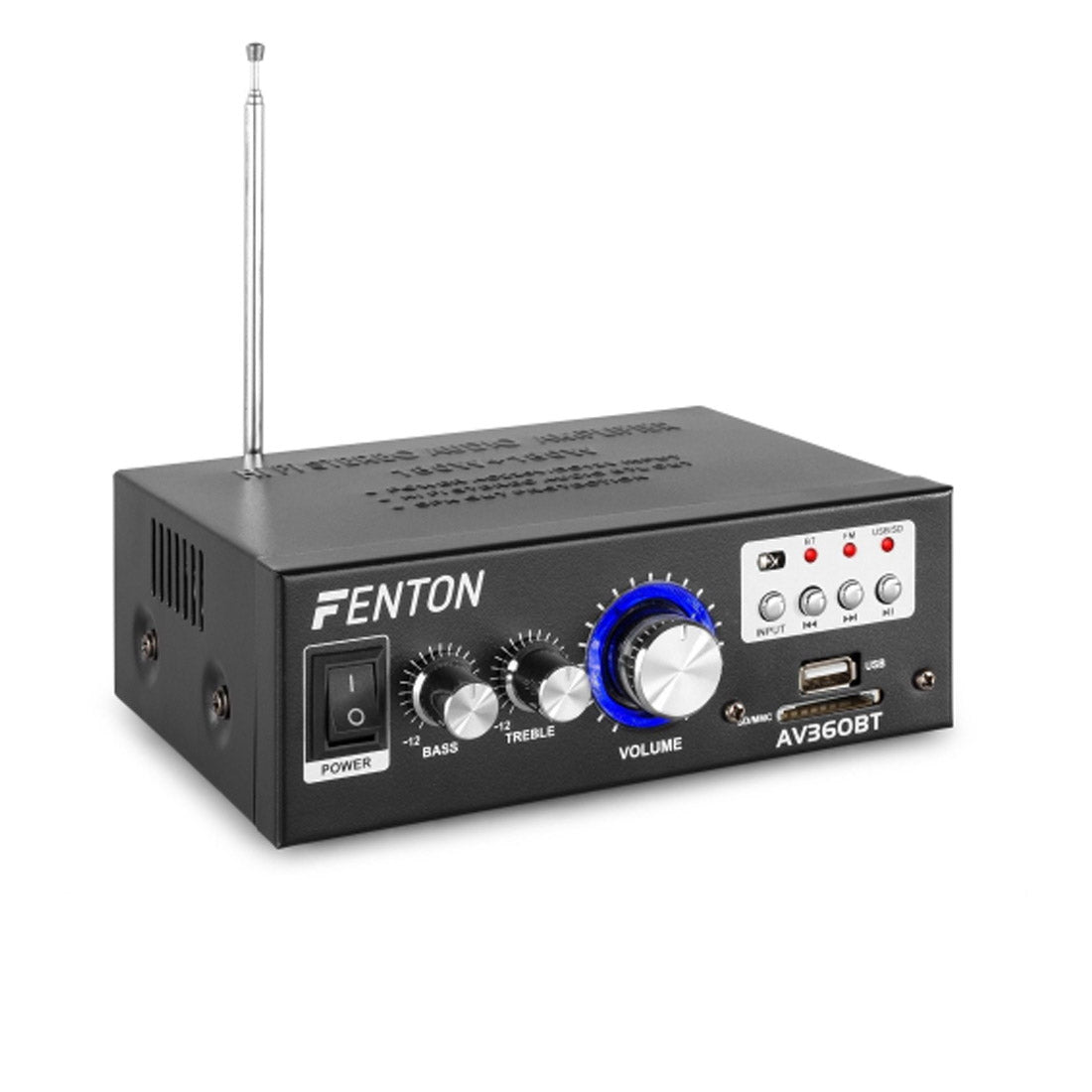 Amplificateur portable Fenton avec Bluetooth, mp3 et tuner, amplificateur Bluetooth, amplificateur portable