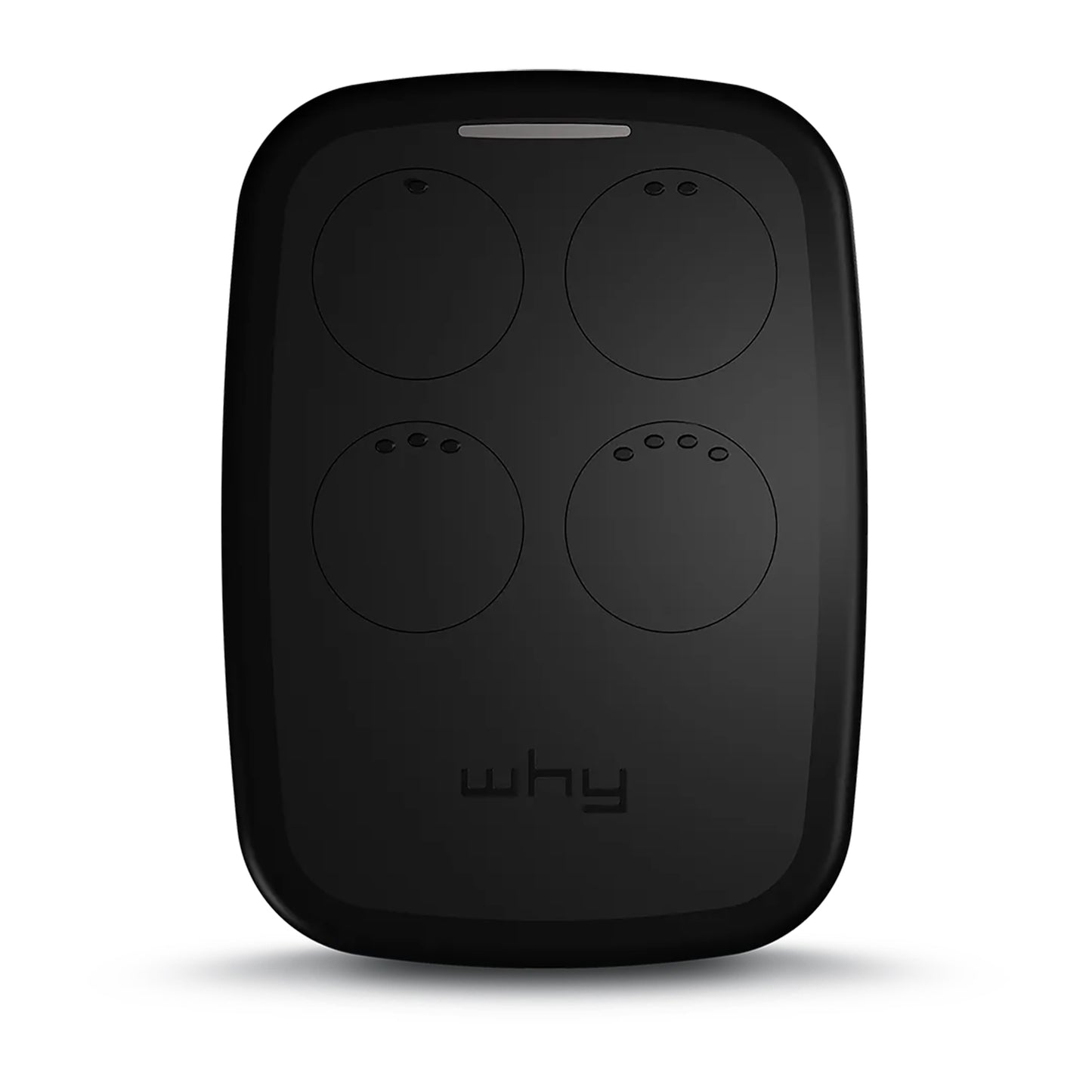 WHY EVO NOA Licorice Black Radiocomando Multifrequenza da 280 a 868 MHz Apricancello Rolling Code Codice Fisso Autoapprendente 4 in 1 Telecomando Garage Cancello Programmabile Ergonomico Lungo Raggio