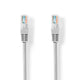 Nedis Cavo di rete UTP Cat 5e, RJ45 maschio - RJ45 maschio, grigio, cavo ethernet 30 m, connettori stampati,10, 100 e 1000 Mbps