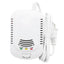 iSnatch Rilevatore di gas metano e GPL con cavo 220V e batteria, conforme alla normativa EN50194-1 sirena allarme visivo avviso acustico da 85dB per B&B e casa detector fughe di gas naturale