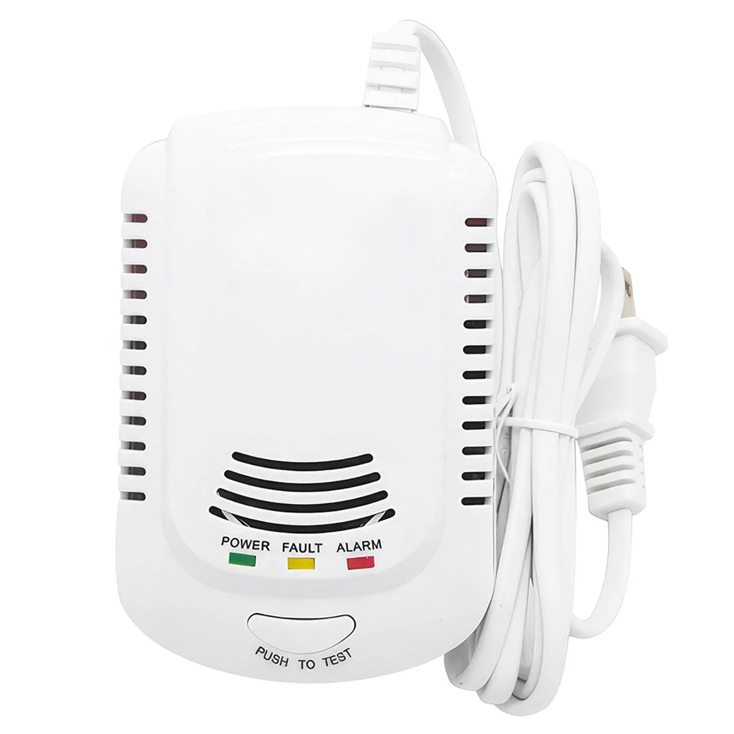 iSnatch Rilevatore di gas metano e GPL con cavo 220V e batteria, conforme alla normativa EN50194-1 sirena allarme visivo avviso acustico da 85dB per B&B e casa detector fughe di gas naturale