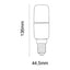 Life Lampadina LED con attacco E27 da 13.5W equivalenti a 100W, 1521 Lumen, Luce calda 3000K, Lampada LED tubolare T45 ST, accensione istantanea