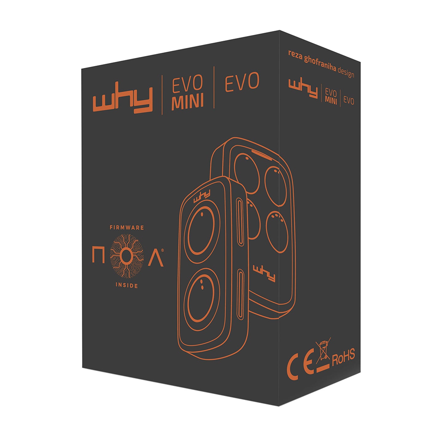 WHY EVO NOA Wild Tobacco Radiocomando Multifrequenza da 280 a 868 MHz Apricancello Rolling Code Codice Fisso Autoapprendente 4 in 1 Telecomando Garage Cancello Programmabile Ergonomico Lungo Raggio