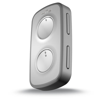 WHY EVO NOA MINI Pure Grey Radiocomando Multifrequenza da 280 a 868 MHz Apricancello Rolling Code Codice Fisso Autoapprendente 4 in 1 Telecomando Garage Cancello Programmabile Ergonomico Lungo Raggio