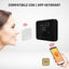 iSnatch Hey Thermo-Free Termostato smart wireless a batterie con display soft touch nero, completo di gateway per collegamento Wi-Fi e controllo remoto