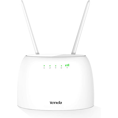 Tenda 4G06 Router 4G VoLTE Cat4 Wireless 300Mbps, Router WiFi con SIM, 2 Antenne Rimovibili, Porta LAN/WAN, Modem 4G SIM, Senza Configurazione, Plug&Play