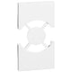 Bticino KW03 Cover bianca a 2 moduli per presa standard Italia e Germania P40, copertura tappo serie civile Living Now per articoli KW4140A16 - KW4140A16F