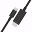 iSnatch Cavo adattatore da HDMI a USB-C per collegamento di Smartphone Tablet PC TV Monitor, connettori in Nichel placcati oro, risoluzione UHD 4K, cavo schermato da 2 metri, nero