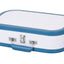 Trevi Giradischi Sally in valigia portatile in pelle sintetica bianco e blu MP3 USB Bluetooth con casse stereo integrate, supporta dischi 33, 45 e 78 giri