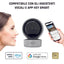 iSnatch HeyCam Pro 2K Telecamera IP Wi-fi smart motorizzata da interno FHD 1080p con Micro SD, LED infrarossi per visione notturna e rilevatore di movimento