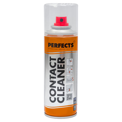 Perfects Confezione da 10 Spray pulitore oleoso professionale per contatti elettrici da 200ml, Lubrificante, Impermeabilizza contro l'umidità e lo sporco, Elimina ossido e resistenze di contatto