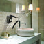 Moel Swan 7200 Asciugacapelli 1600W da parete, phono da muro a pistola con prese a sfioro per bagno casa B&B Hotel palestra spogliatoio albergo