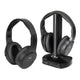 Trevi FRS 1580 TW Set 2 Cuffie TV ricaricabili wireless senza fili a radiofrequenza, portata fino a 30 metri, ingresso stereo jack 3.5 mm e digitale ottico, cavo incluso