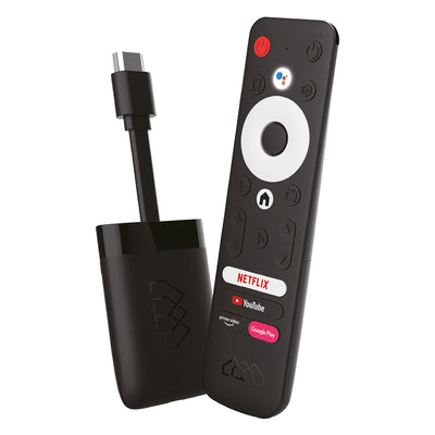 DiProgress TV Stick Decoder Android 4K Dolby Audio certificato Google, digitale terrestre dongle DPATV3 con Chromecast e Wi-fi integrato, HDMI, convertitore televisore in Smart TV