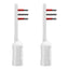 Rosi Emilia Flat Set da 2 Adattatore ultra piatto 90° salva spazio con spina piccola 10A e presa 10A 2P+T, salvaspazio, sporgenza minima, spessore ridotto, ottimizzazione spazio, 1500W max, bianco