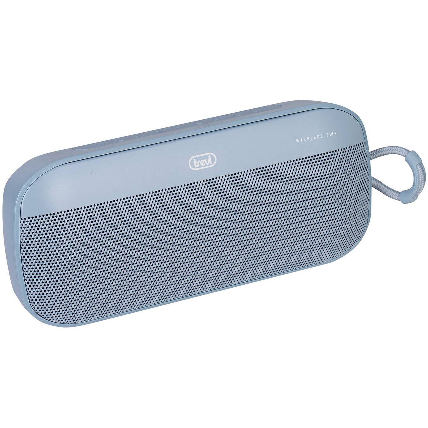 Trevi XR 8A18 Altoparlante Wireless 12W, cassa bluetooth portatile a batteria con connettività Lettore MP3 USB e Micro SD, ricaricabile tramite presa USB type-C, azzurro