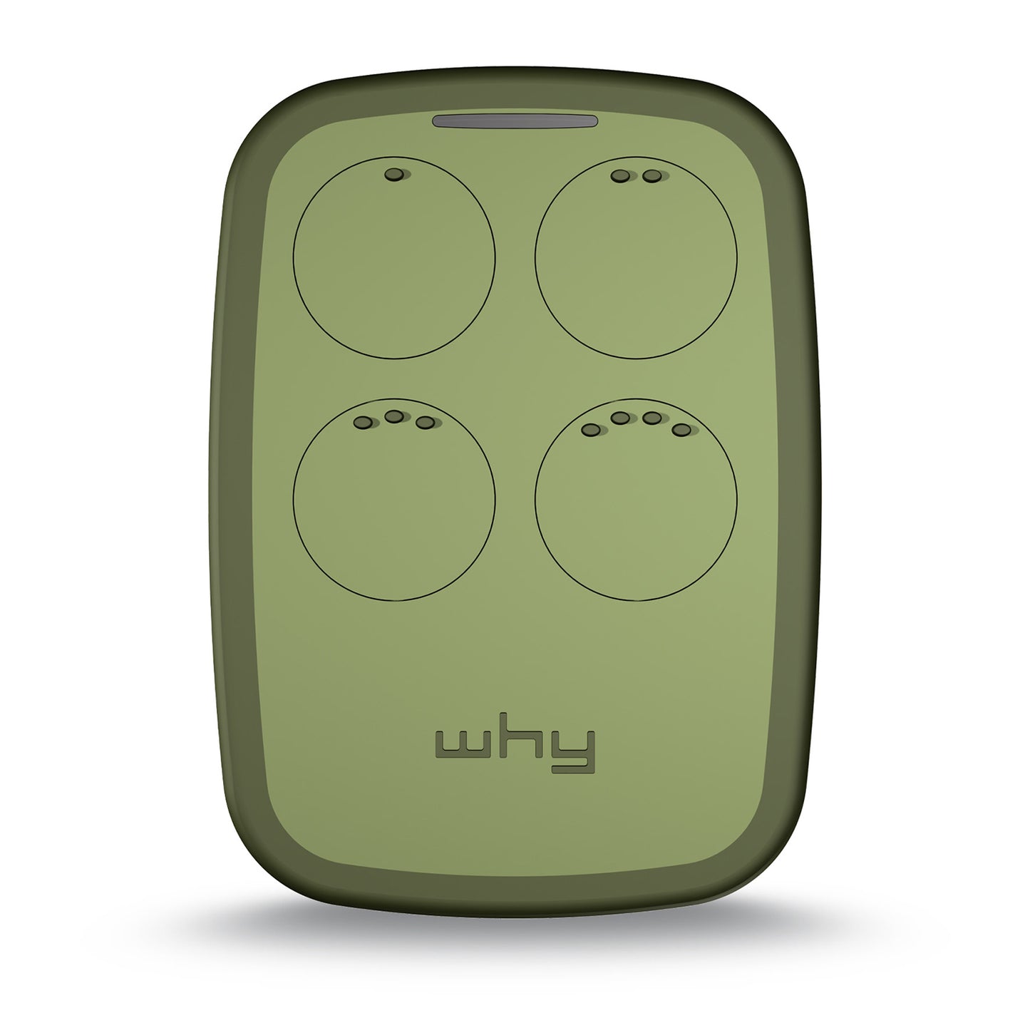 WHY EVO Telecomando rolling code multifrequenza da 280 a 868 mhz, apricancello autoapprendente programmabile, radiocomando ad ampio raggio con 4 pulsanti