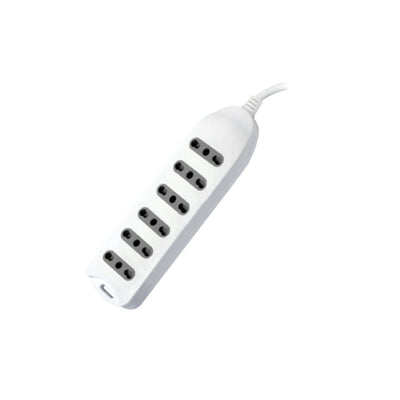 GBC Multipresa 6 Posti, ciabatta elettrica 6 posti, multipresa bipasso con 6 prese 10/16A, alveoli protetti, cavo 1,5 m, 2500 W