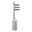 Rosi Emilia Flat Adattatore ultra piatto 90° salva spazio con spina grande 16A e presa 10/16A 2P+T, salvaspazio, sporgenza minima, spessore ridotto, ottimizzazione spazio, 1500W max, bianco