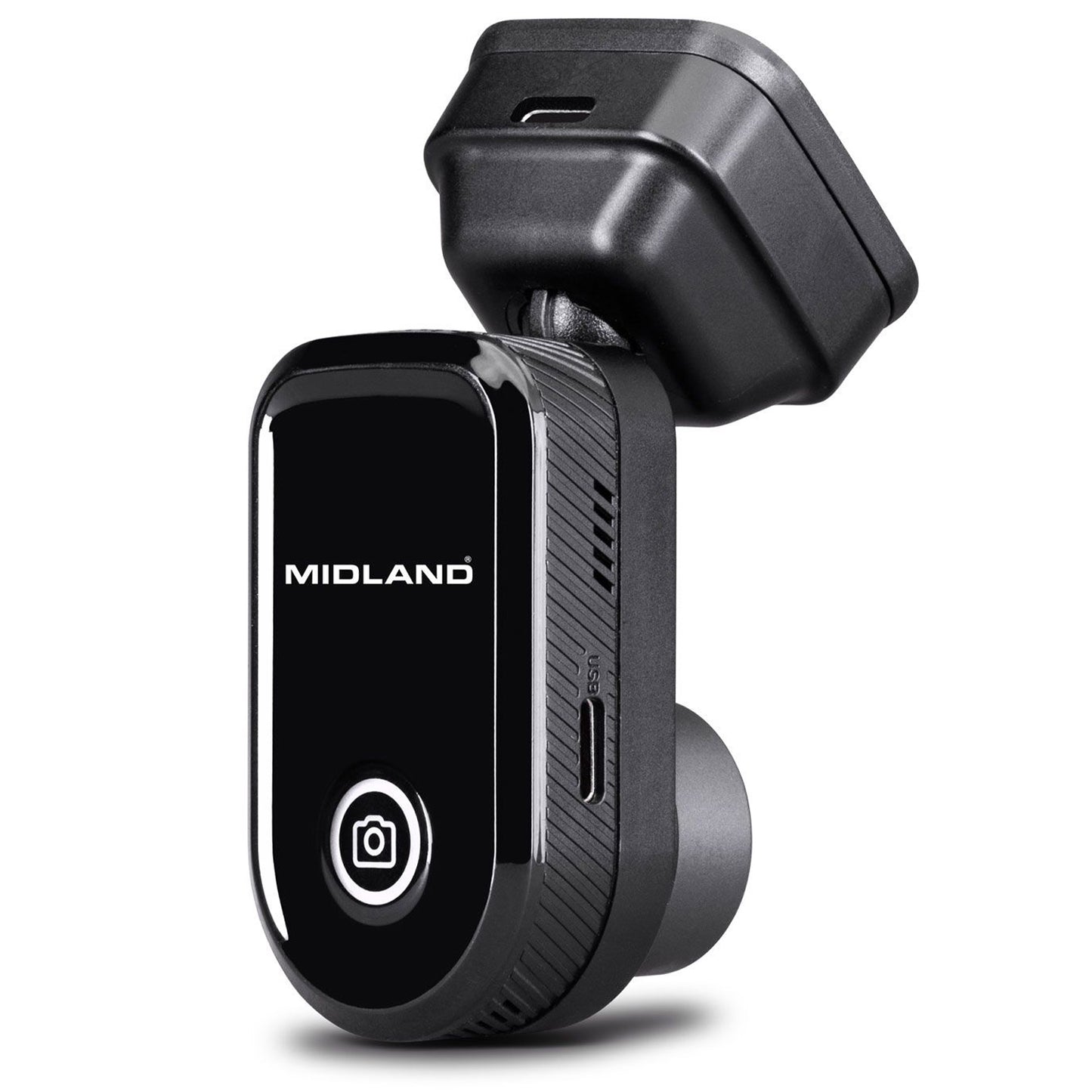 Midland Street Guardian Mini Dash Cam FullHD per auto con localizzatore GPS integrato, videocamera Wi-Fi con sensore G per rilevamento urti, Telecamera con accesso video da Smartphone