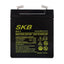 SKB Batteria al piombo SK4-3 batteria ricaricabile 4V 3AH adatta per lampade di emergenza Beghelli, tecnologia AGM a piastra piana regolate con valvola