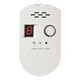 Nedis Rilevatore di gas GPL e metano, con display e sirena allarme avviso acustico da 85dB per B&B e casa detector fughe gas naturale e carbone