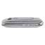 Trevi Flex Plus 55 Silver Telefono cellulare per anziani a conchiglia 4G con doppio display e base di ricarica, tasti grandi e funzione SOS, batteria lunga durata, grigio