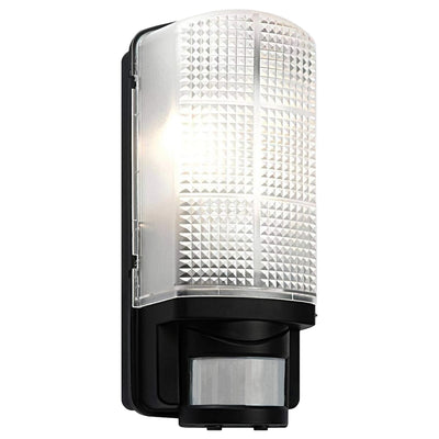Applique da parete con sensore di movimento PIR, lampada automatica 60W 220V faretto da esterno con tempo di accensione e intensità della luce regolabile, luce notturna per giardino impermeabile IP44