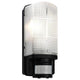 Applique da parete con sensore di movimento PIR, lampada automatica 60W 220V faretto da esterno con tempo di accensione e intensità della luce regolabile, luce notturna per giardino impermeabile IP44