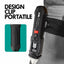 JOIN 98-853 Rilevatore di tensione e temperatura con torcia LED multifunzione display LCD e clip integrata, rilevazione senza contatto 12-1000V, tasti in silicone, spegnimento automatico