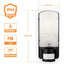Applique da parete con sensore di movimento PIR, lampada automatica 60W 220V faretto da esterno con tempo di accensione e intensità della luce regolabile, luce notturna per giardino impermeabile IP44