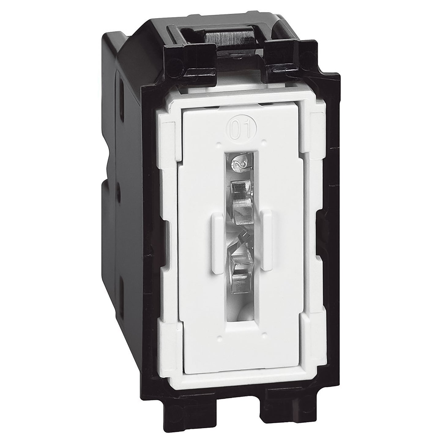 Bticino Living Now K4001 Deviatore con morsetti vite e piastrina, 250V 10A, illuminabile, 1 modulo, controllo illuminazione e altro, completabile con cover della stessa linea